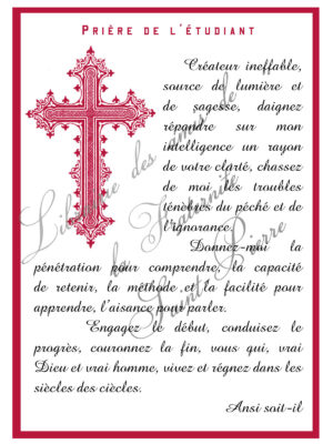 Image "Prière de l'étudiant"